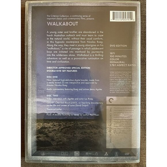 Walkabout (DVD, The Criterion Collection) Nicolas Roeg - w/Booklet - Picture 2 of 7